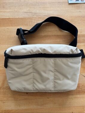CALPAK Luka Beige Puffer Waist Bag / Belt Bag